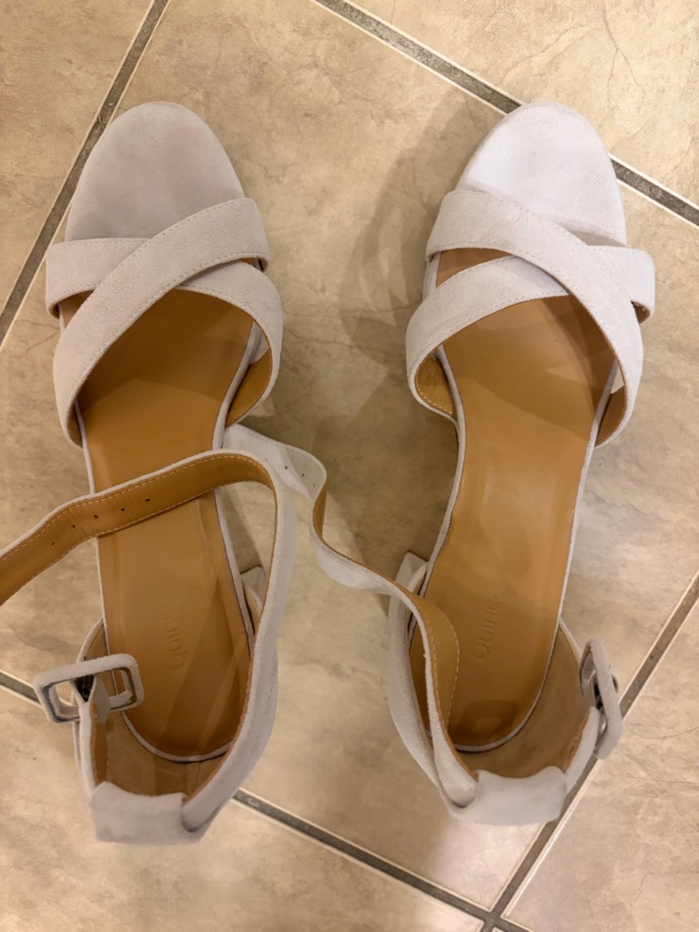 Quince Italian Leather CrissCross platform sandal